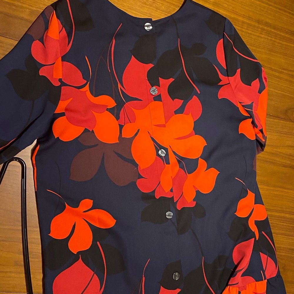Halogen Button Back Ruffle Hem Dress - Picture 6 of 12